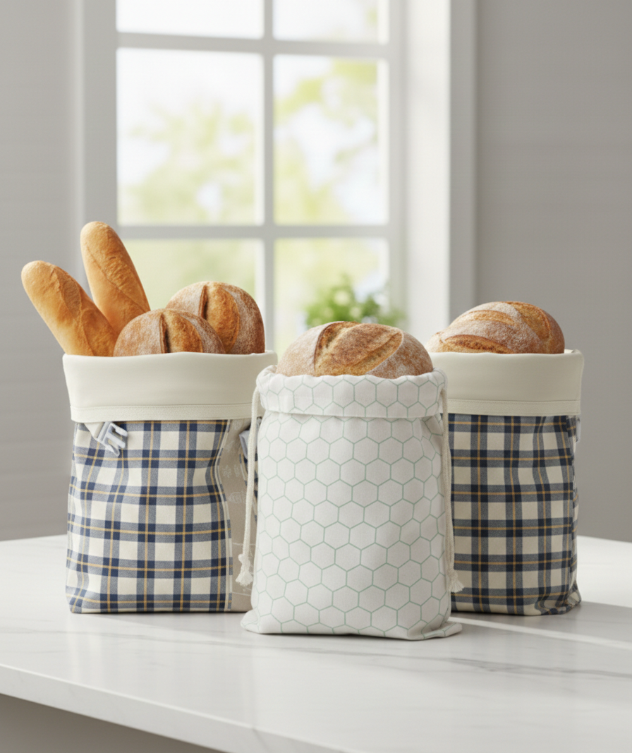 Benestro Beeswax Bread Bags For Sourdough (PACK Of 3)